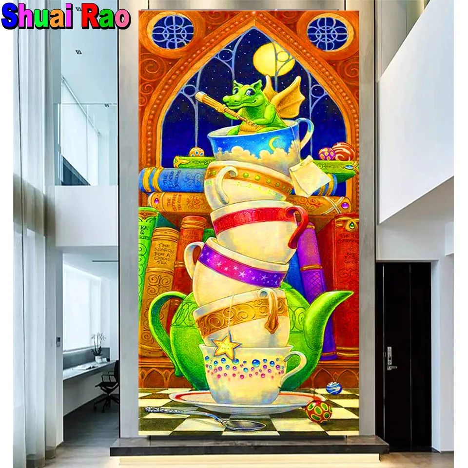 

Мультяшный динозавр полный квадратный круглый сверло 5D DIY алмазная живопись Алмазная вышивка полная мозаика кристалл вышивка крестиком на...