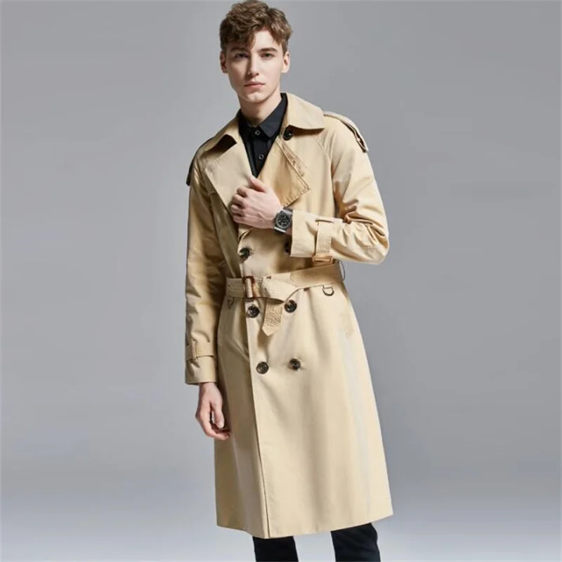 

Spring autumn mens trench coats casacas para hombre khaki gabardinas man chameleon clothes slim fit overcoat sobretudo masculino