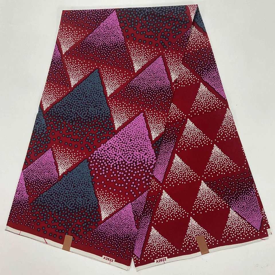 

6 Yards Mitex Wax Print/ African Fabrics Kitenge/Pagnes/Tissues Africain/ Lapa/Chitenge HS-190