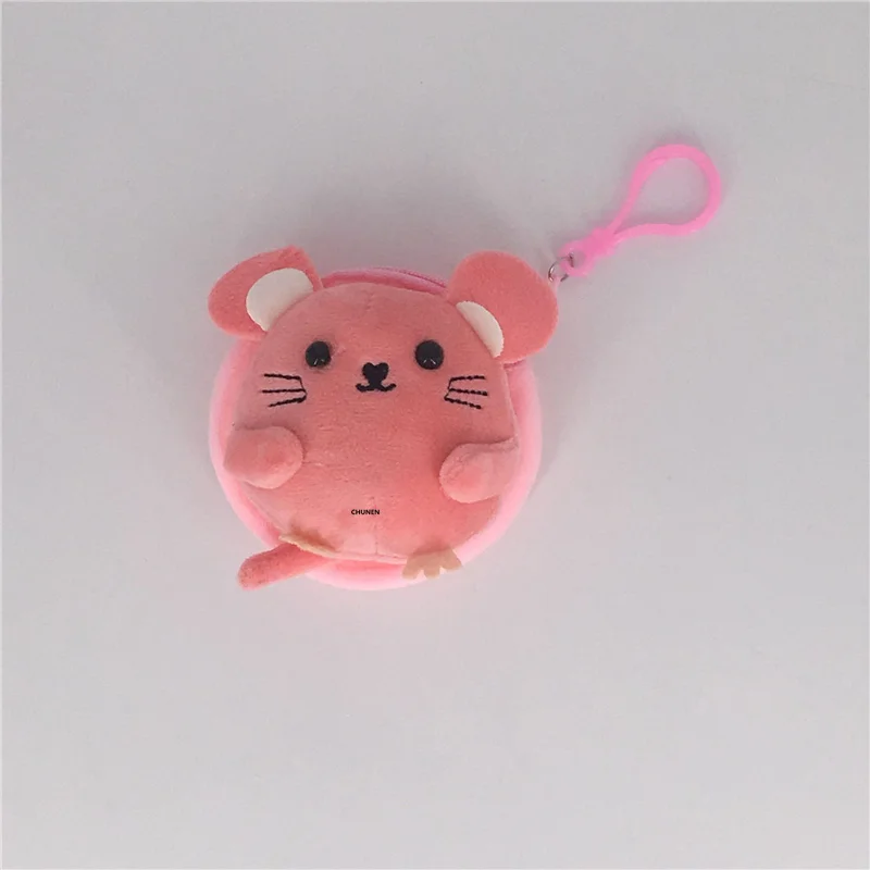 Новинка 10 см плюшевый Кошелек с изображением мышки цепочкой для ключей