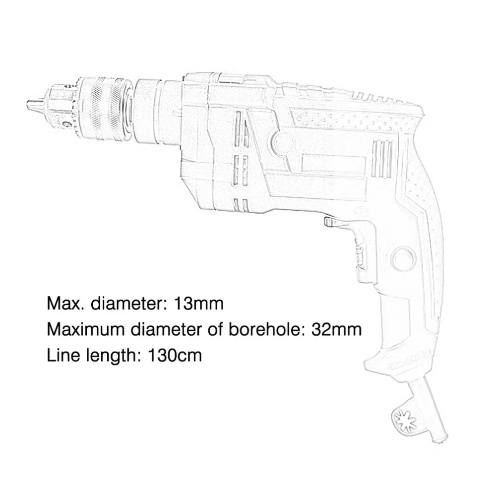 

Professional 220V 1800W Electric Wrench Multi-Functional Automobile Electric Drill Portable Car Repair Power Tool Top