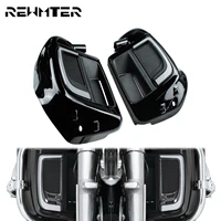 lower leg warmer vented fairing glove box set with led grill lightsolid plates for harley touring road king electra glide 14 20