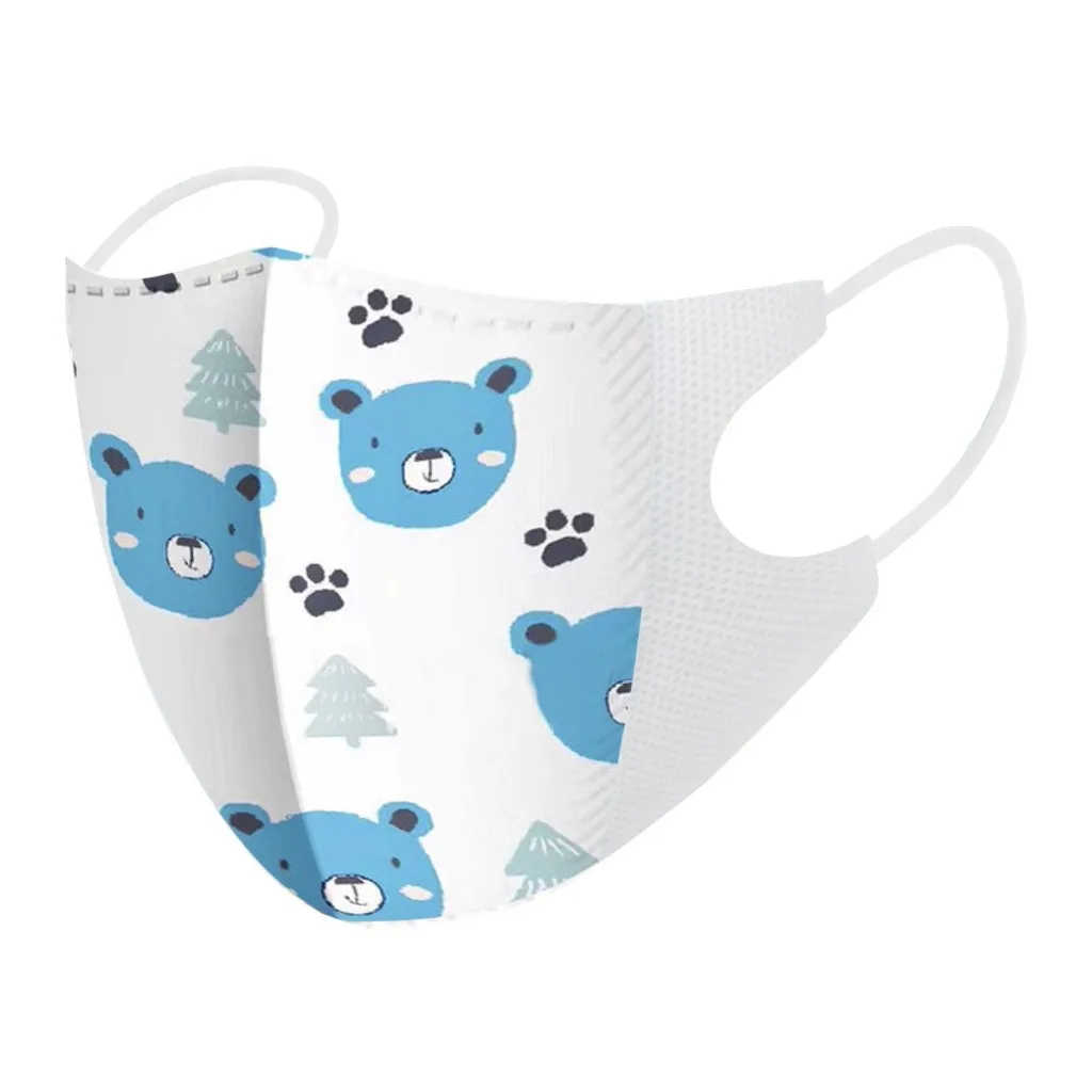 10 шт. Вечерние Маски для лица с мультяшным принтом детские маскарадные маски