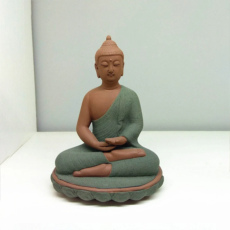Украшение дома статуя Будды Шакьямуни день Таиланд Керамика ремесла крыльцо