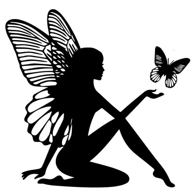

1PCS Butterfly Fairy Car Sticker Car Window Glass Animal Sticker AL440