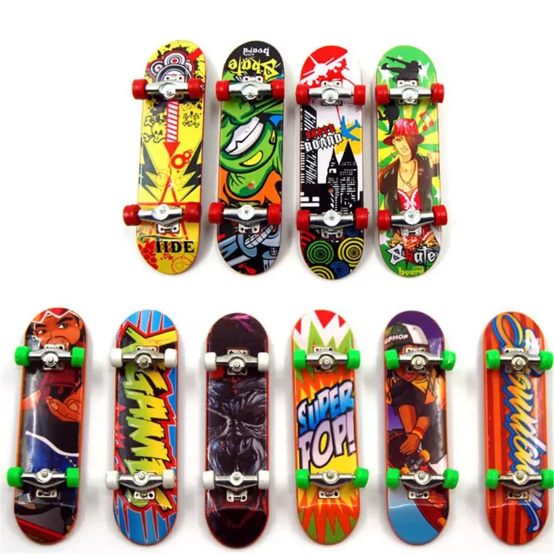 

2PCS Finger Board Tech Mini Skateboards Alloy Stent Party Favors Gift