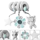 Мобиль для детской кроватки, развивающая игрушка-погремушка для новорожденных, Детская спиральная игрушка на коляску, 0-12 месяцев