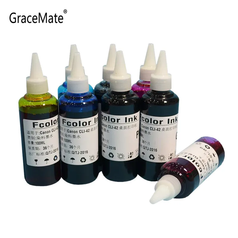 1 набор пустых пополняемых картриджей с чернилами cli 42 + 8 цветных чернил для