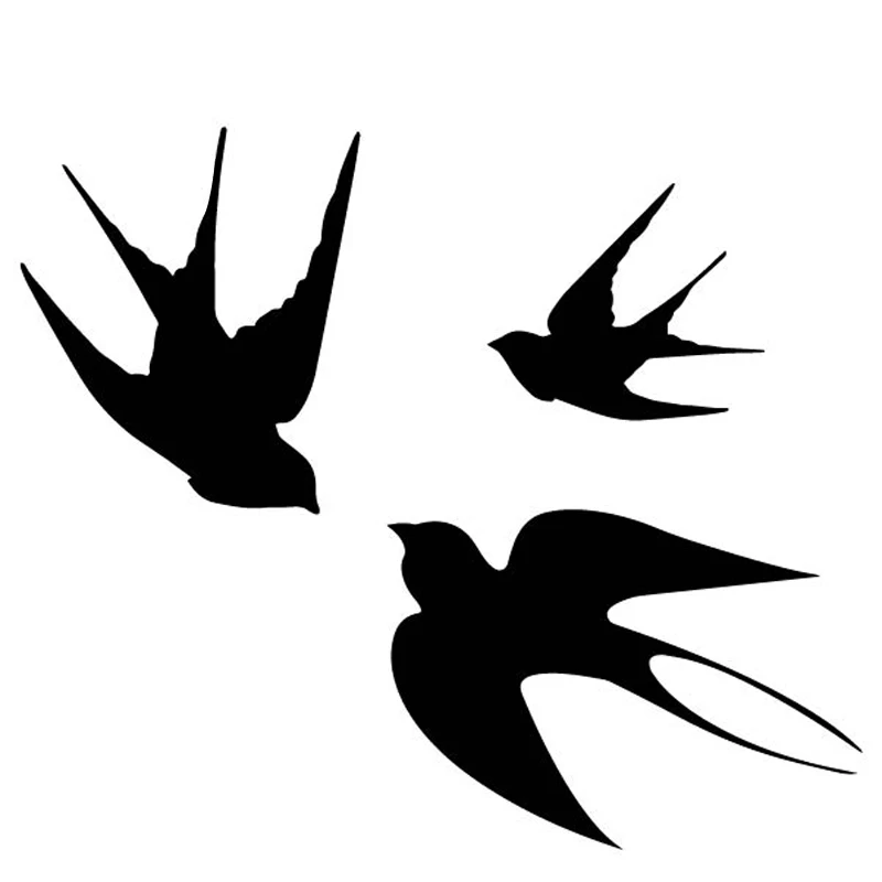 Автомобильный Стикеры личность Ласточка летающего Авто Аксессуары для