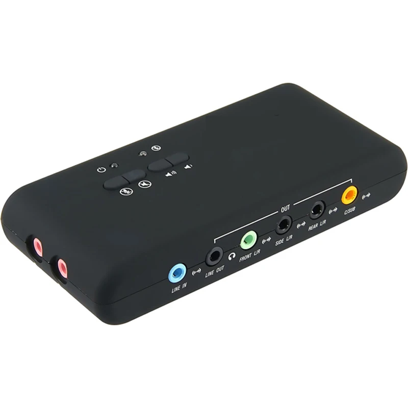 Звуковая карта HugePalm USB 7 1 плата расширения с SPDIF и удлинителем удаленная для