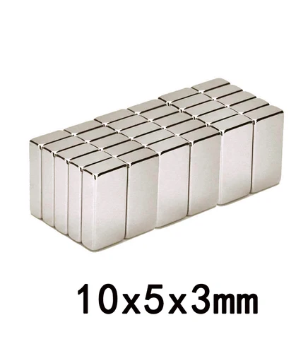 Неодимовый магнит 10x5x3 мм, 10x5x3 мм, 20/50/100/200/300 шт.