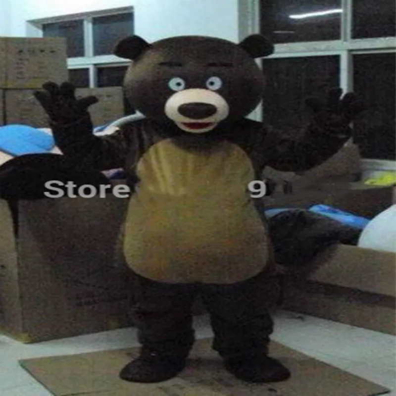

Brown Bear Mascot Costume Halloween Suits Cosplay Party Game Dress Outfits Clothing Advertising Carnival Xmas Easter Festival