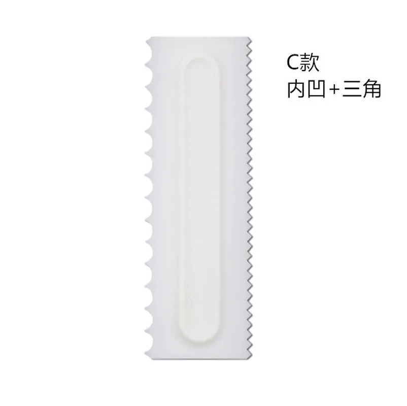 Набор из 4-х скребок для крема пластиковый декоративные инструменты