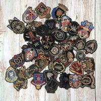embroidery metal crown anchor cats letter bee eagle lion tiger letter horse shield embroideried patches ee 1