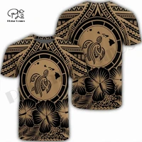 plstar cosmos newest 3dprint tribe turtle polynesian fower unique womenmen t shirt casual funny streetwear summer short sleeve1