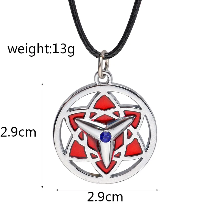 

Aivle Japanese Anime Cosplay Narut Necklace Sasuke Sharingan Eyes Konoha Necklace Anime Cartoon Pendant