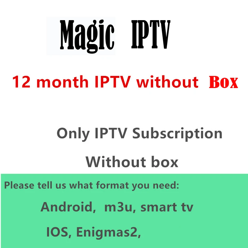 1 Year IPTV No Box X96 Мини android tv BOX 1 год Европа IP tv подписка Франция Великобритания Немецкий Арабский голландский Швеция французский Польша Португалия tv IP tv M3U - Цвет: 1 Year IPTV No Box