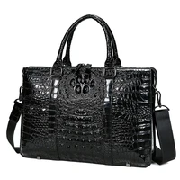 Mens Shoulder Crossbody Briefcase Luxury Messenger Business Office Computer Handbags New Laptop Bag Men Leather Carteras Hombre