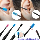 Двухсторонний ушной вкладыш для наушников, искусственный многоразовый инструмент для очистки ушей, спиральный инструмент, спиральный дизайн