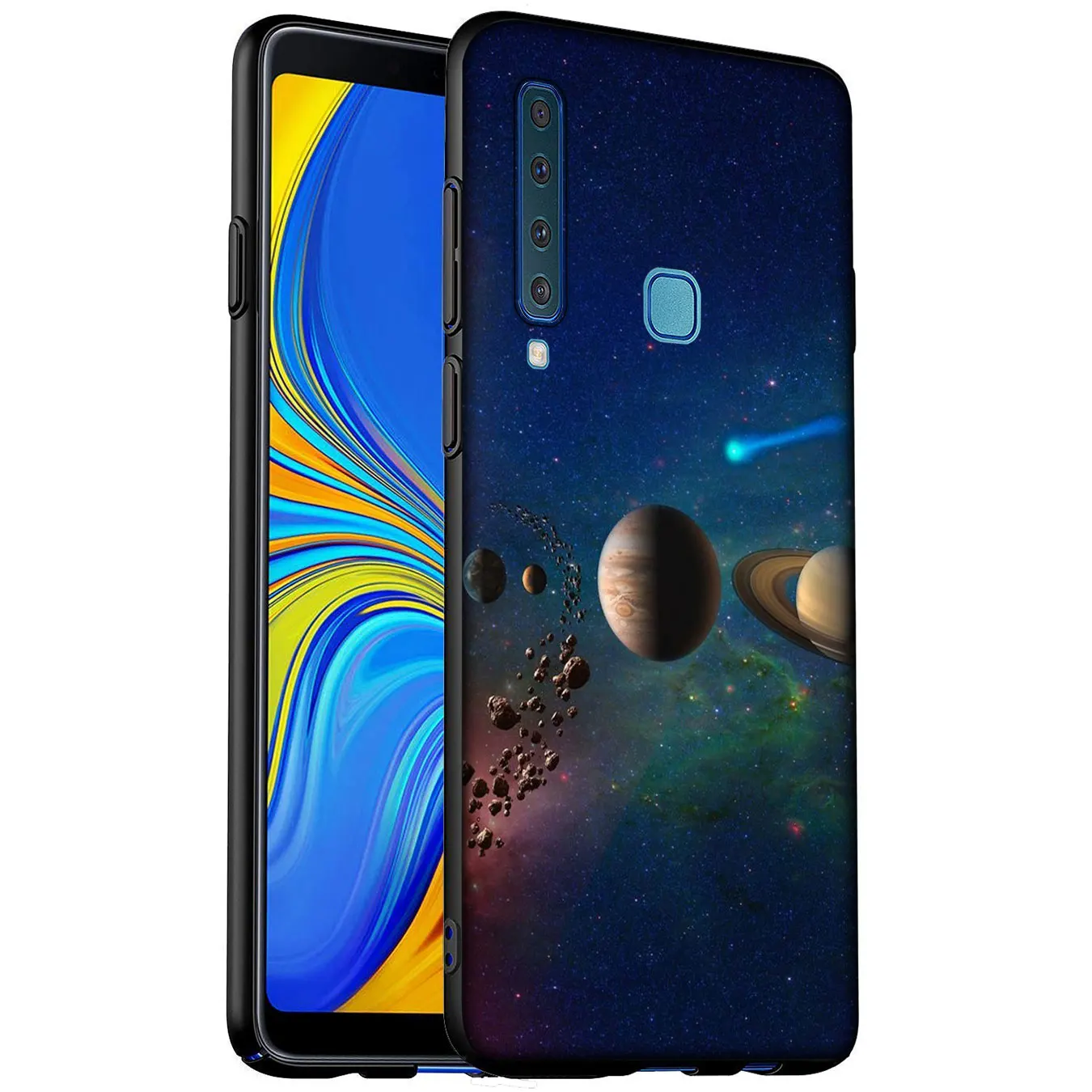 Мягкий чехол для телефона IYICAO Space planets Samsung Galaxy A51 A71 A81 A91 A41 A21 A11 A01 A2 Core J8 J7 J4 J6 Plus Prime