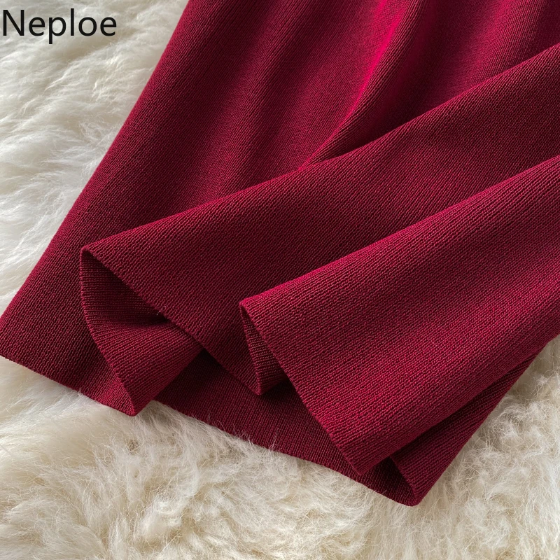 

Neploe Contrast Color Bodycon Dress Women Sexy Square Collar Sleeveless Female Dresses Elegant Slim Stretch Waist Ladies Vestido
