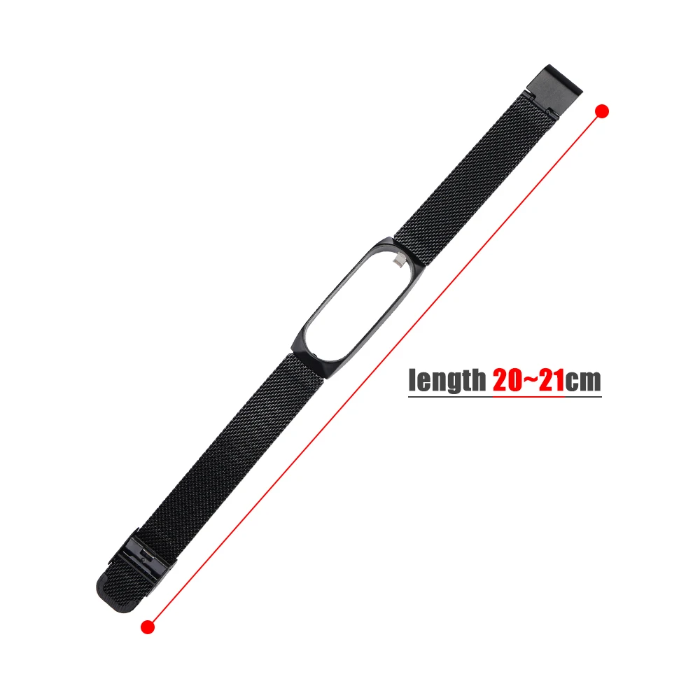 Для Xiaomi mi band 4 металлический ремешок из нержавеющей стали для mi Band 4 ремешок с пряжкой для Xiaomi mi Band 3 аксессуары браслет