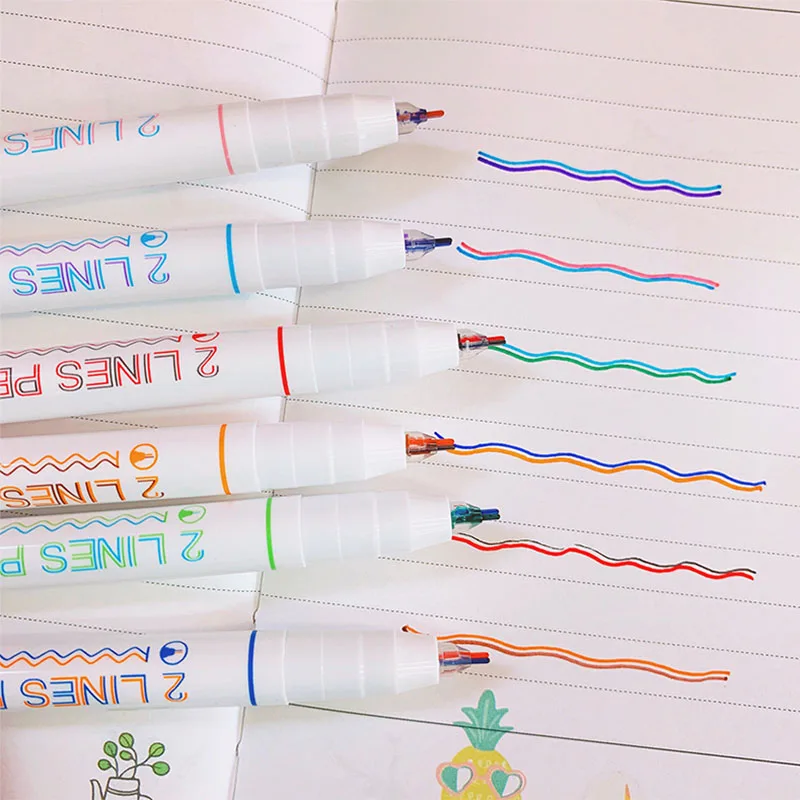 3D двойная линия маркер для белой доски арт Comics &quotсделай сам&quot Студент