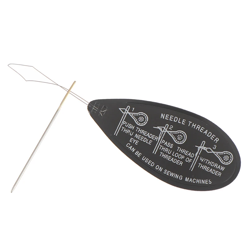 Горячая 2 шт алюминиевая игла Threader письмо ручной машинной стежки вставки швейный