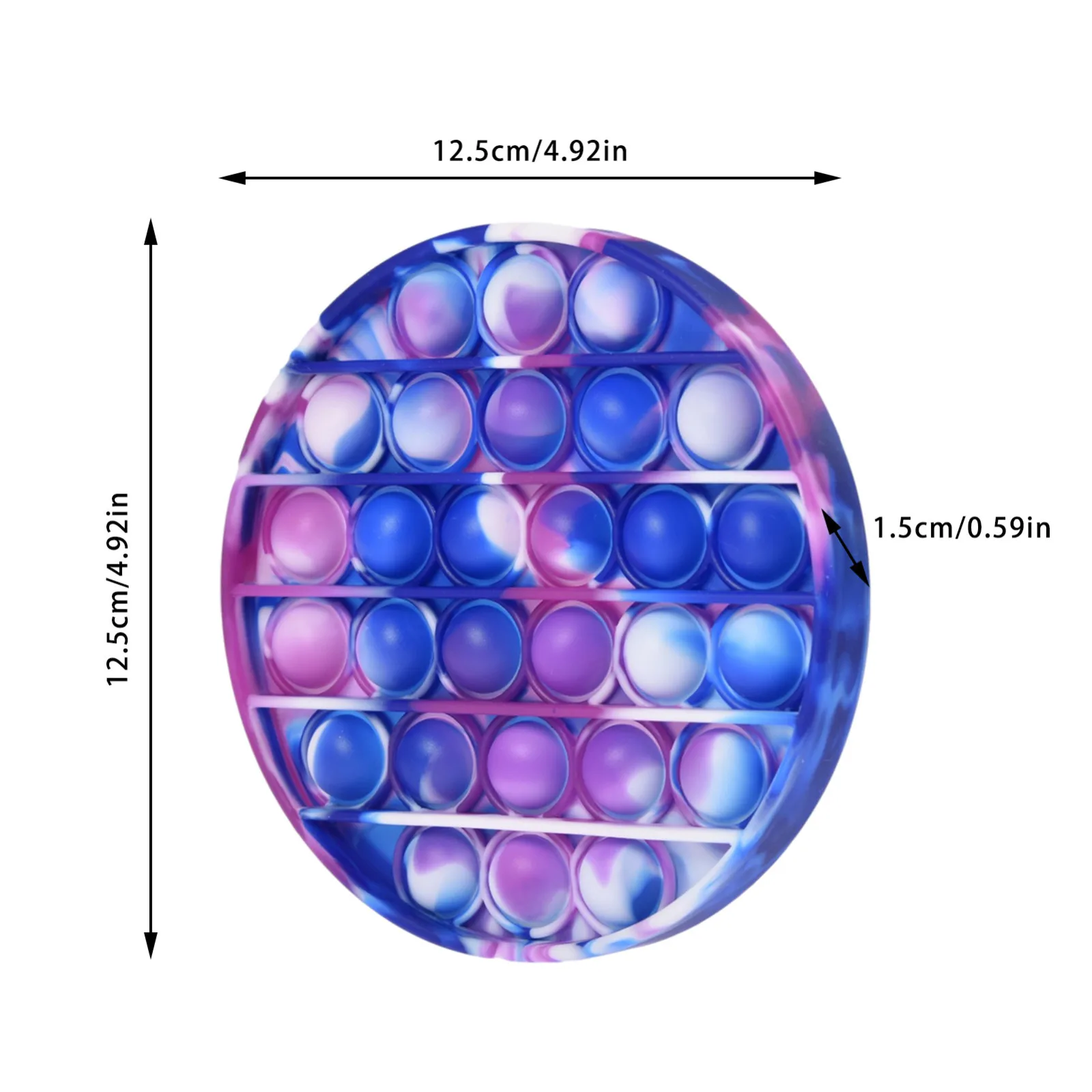 

Tie Dye Fidget Anti-stress Popit Toys Push Bubble Sensory Pops Toy Autism Special Needs Decompression Relax Pressure Juguetes