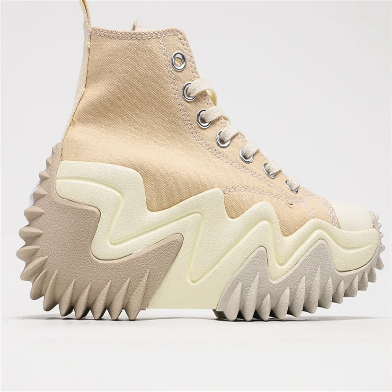 

Newest Run Stars Motion Chunky 1970s Sneakers Women High Top Platform Outdoor Sport High Quality Black White Skateboadring Shoes