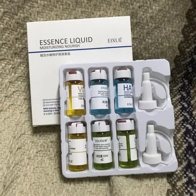 6pcs set Коэнзим Q10 Сыворотка для лица пептид никотиamгиалуроновая кислота 30 мл Сыворотка для отбеливания лица лифтинг Визаж витамин е - Вес нетто: 6pcs set