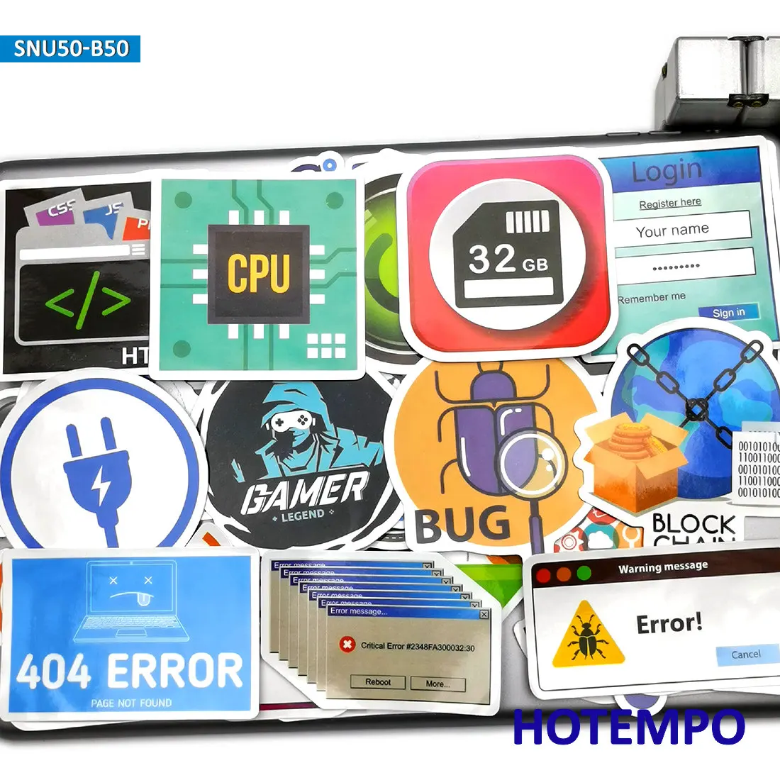 50pcs Programmers Internet Software Geek Symbol Phone Laptop Car Stickers for Notebook Guitar Skateboard Motorcycle Bike Sticker | Игрушки и