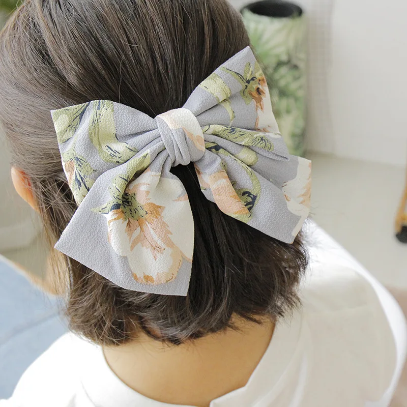 

1pc Hair Accessories Ladies Girls Headwear Bowknots Fashion Lovely Hairpins Bow Hairclips Women Hair Ornaments Flower Hairclip