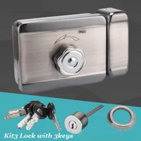 12v electric lock motorized door lock compatible with intercom alarm system villa key entry door lock knob