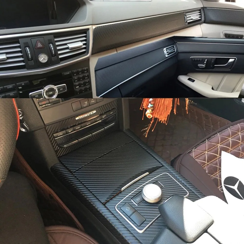 

1 комплект украшения для центральной консоли автомобиля 5D из углеродного волокна