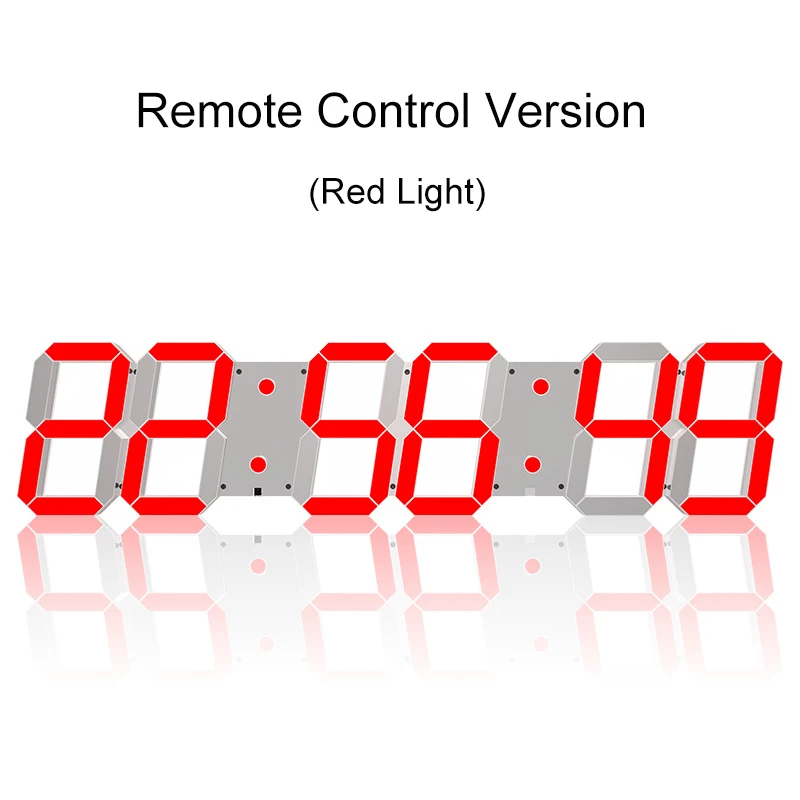 Многофункциональные акриловые зеркальные настенные часы большого размера