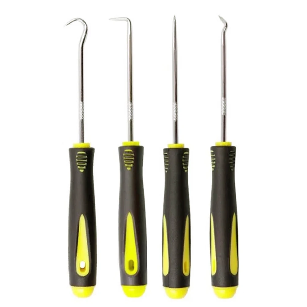 

4 Pieces Long Pick & Hook Set Gasket Puller Pick Tools For Removing Car Auto Oil Seal O-Ring Seal