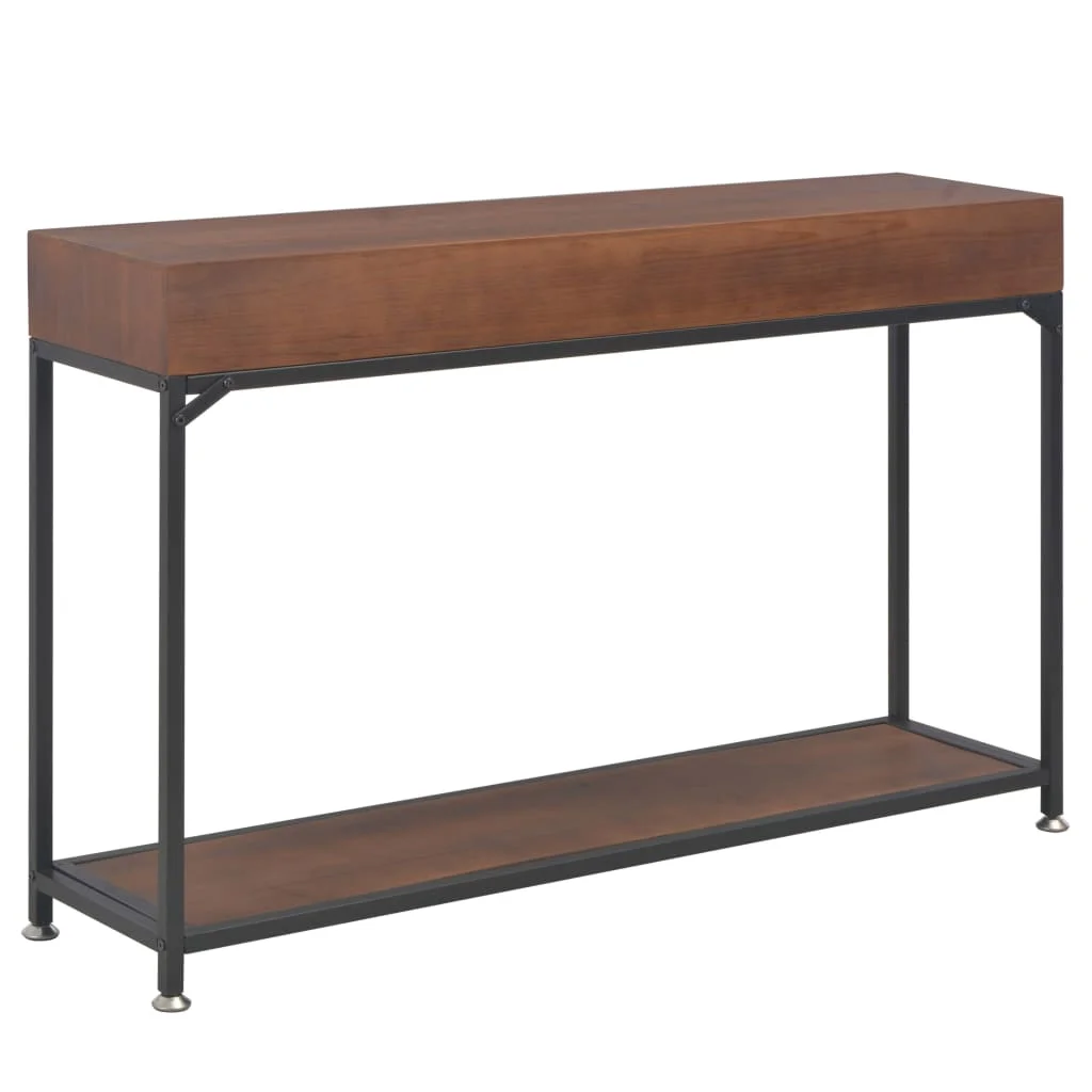 Консольный стол с 3 ящиками 120x30x76 см из твердой древесины| |