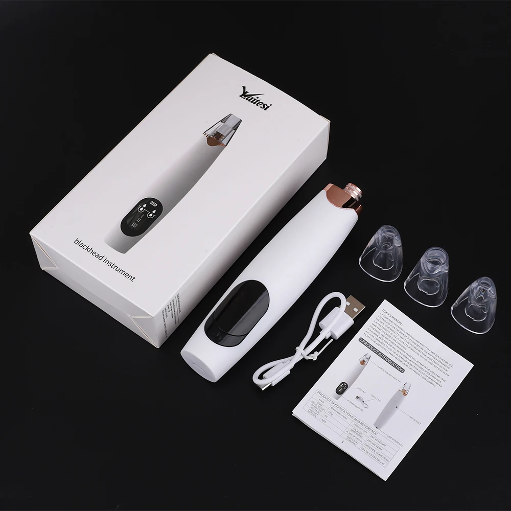 USB Type 2 With Box Вакуумное средство для удаления черных точек лица, средство для глубокой очистки кожи, очиститель пор, Удаление прыщей, инструмент для вакуумного всасывания, Дермабразия - Цвет: USB Type 2 With Box