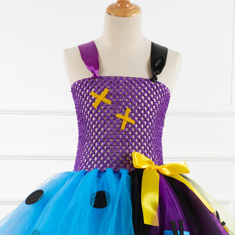 

2020 New Halloween Children Girl Dress Mesh Princess Thanksgiving Animal Print Tutu Dresses Toddler Baby Girls Party Clothes