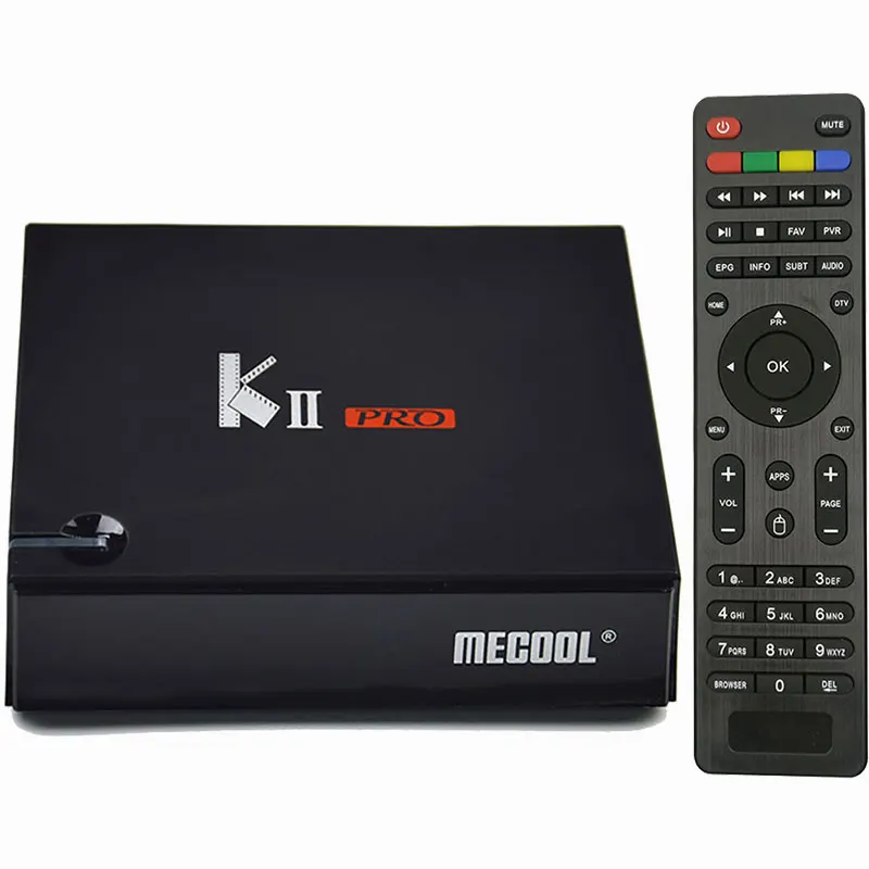 KII PRO декодер DVB-S2 DVB-T2 Android 7,1 Smart tv Box S905d четырехъядерный 2 Гб 16 Гб K2 pro 4K медиаплеер dvb t2 s2 двойной Wifi BT4.0