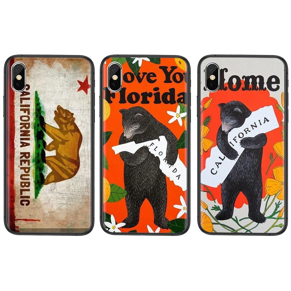 Для Galaxy Note 20 10 9 8 Ultra Samsung M51 M31 A7 A8 J6 J8 2018 A10S A11 Государственный медведь флаг