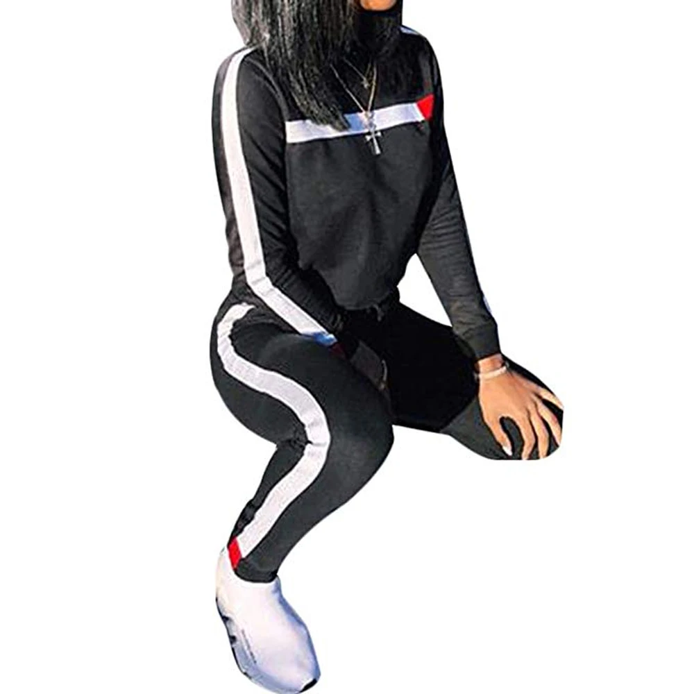 Sfit Женский комплект из 2 предметов топ и длинные штаны свитер облегающий