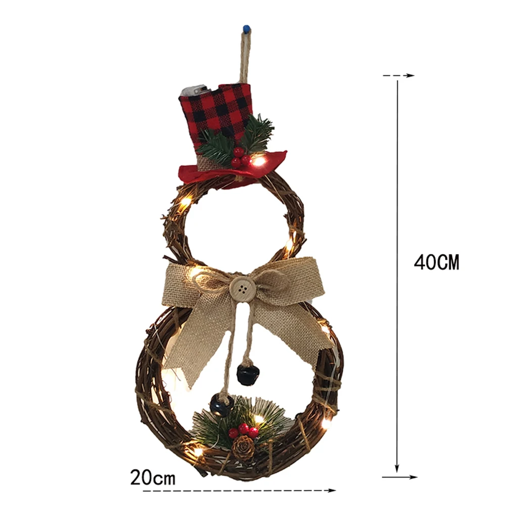 

EverChic 2019 New Christmas Decorations Home Decoration Wreath Pendant LED Wreath Wall Hanging Christmas Wreath Wreath