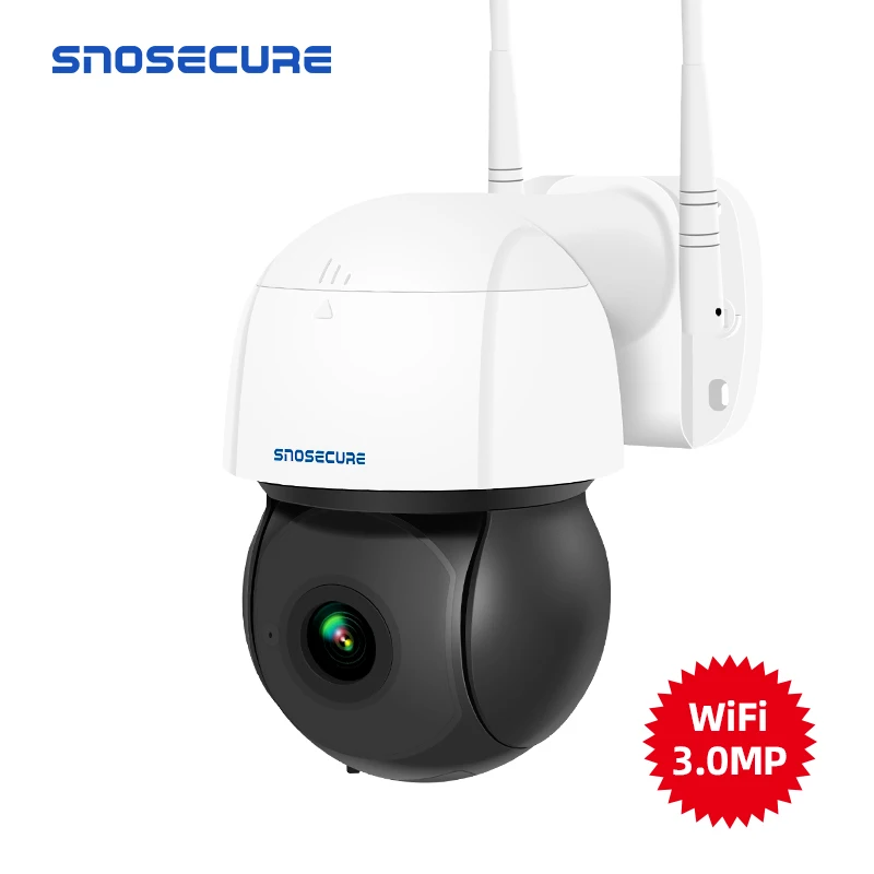 

IP-камера видеонаблюдения SNOSECURE, 3 Мп, PTZ, 4-кратный зум, Wi-Fi