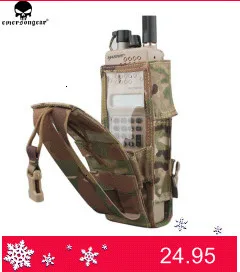 EMERSON gear тактический PRC 148/152 Радио Чехол охотничий Пейнтбол боевое снаряжение для страйкбола Molle Радио Держатель мультикам черный EM8350