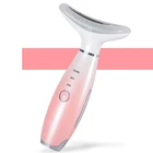 Массажер для лица и шеи, светодиодный, 3 цвета