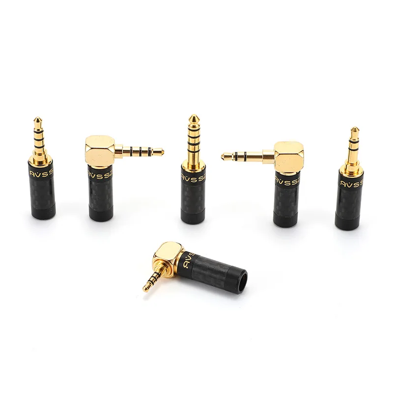 AVSSZ углеродное волокно прямой/угловой разъем 3 5 мм Джек стерео наушники сварочная