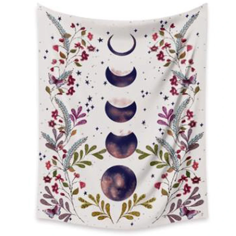 Фаза Луны гобелен настенный лунным светом черный гостиной оригинального дизайна