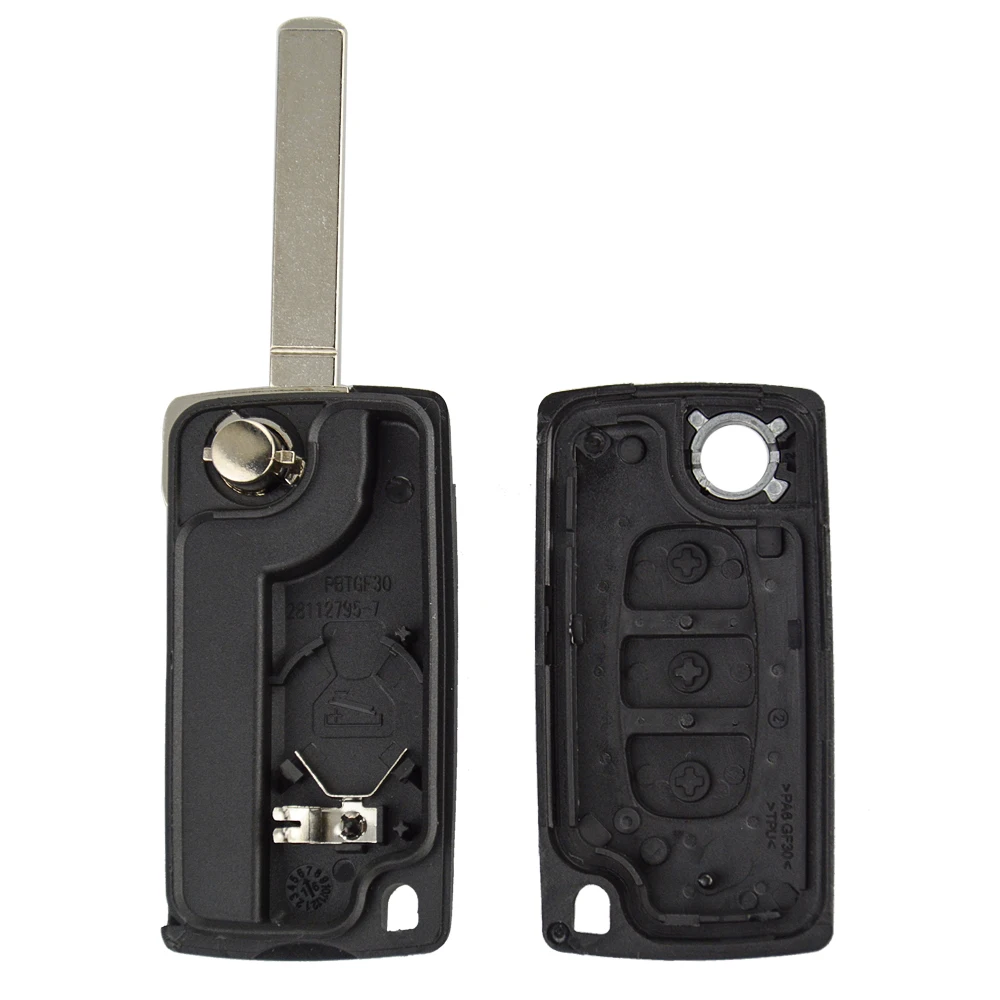 OkeyTech 2 3 4 кнопки дистанционного автомобиля ключ для Peugeot 207 307 308 407 Citroen C2 C3 C4 C5